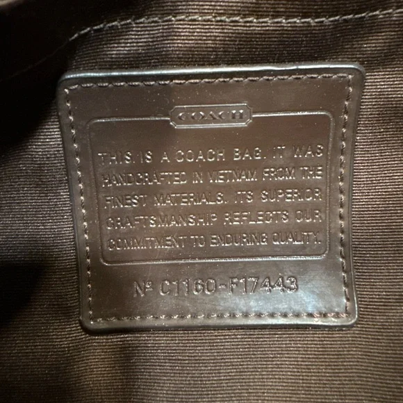 Coach Signature Brown and Cream Tote Bag - Picture 6 of 6